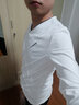守约贤者秋冬季款男士纯色长袖t恤男V领韩版潮流秋衣宽松体恤衫加肥加大码 1183白色 L建议体重130-150斤 实拍图