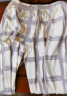 芬腾睡衣女士纯棉春秋季可外穿格纹裤长袖家居服套装Q9984732411 晒单实拍图