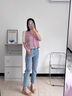 ZHR凉鞋女新品时尚捷克钻一字带坡跟女鞋夏季网红百搭透气罗马鞋子女 香槟色 （后跟6.5CM--搭扣款） 37 实拍图