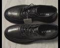 百丽潮搭厚底休闲皮鞋男鞋冬季舒适真皮商务运动鞋A1685DM4【预售】 黑色-绒里 40 (250mm) 实拍图