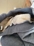 虎迹加绒收口运动裤女冬季羊羔绒加厚休闲裤跑步锻炼保暖运动长裤 深灰色（字母款） 3XL 实拍图
