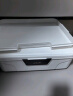 橱明星带锁密码箱隐私文件家用密码保险箱小型大容量贵重物品保管收纳盒 中号16L白灰【四位密码+带隔层】 实拍图