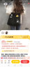 畅印  韩版文艺帆布袋女大学生上课包 中学生大容量补习袋 纯色帆布包斜挎包 黑色帆布包+挂件 晒单实拍图