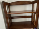 玉杰居全实木简易书架组合现代简约书柜置物架落地储物柜省空间创意花架 胡桃色 四层书架126*60*28cm 实拍图