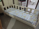 英美丹尼 定制儿童拼接床带护栏小床儿童单人床接床松木床宝宝边床加宽床 三面护栏+床垫 180*70  高备注 实拍图