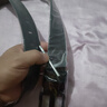 煦赟 男士皮带针扣牛皮真皮男款裤牛皮休闲男式腰带 时尚大扁黑扣头款 大扁黑扣-棕色带身 120cm 下单备注所需长度 实拍图