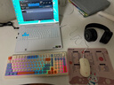 前行者V1蓝牙无线键盘鼠标套装机械手感静音三模男女生办公高颜值键鼠便携电脑笔记本平板iPad手机通用 升级版活力橙-双模键鼠耳机三件套【无线/蓝牙】 实拍图
