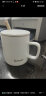 传旗陶瓷马克杯带勺盖350ml咖啡杯牛奶杯早餐杯办公水杯子男女茶杯白 实拍图