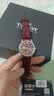 天梭（TISSOT）【官方授权店】 瑞士手表 新款卡森臻我系列1853石英小美人女表 酒红色皮带T122.210.16.373.00 实拍图