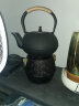 瓷牌茗茶具（cipaiming teaset） 围炉煮茶铁壶火碳炉风炉铸铁茶具煮茶烧水家用户外木炭炉 双耳环炭炉（不含壶） 实拍图
