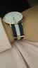 丹尼尔惠灵顿（DanielWellington）DW手表男 经典简约男士手表石英欧美腕表 七夕礼物送男友 40mm男表-蓝白双色尼龙带/DW004 实拍图