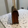 MK轻奢包包女包单肩包复古简约链条斜挎小方包七夕情人节礼物送女友 咖啡色 实拍图