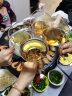 胤帆 电火锅家用鸳鸯火锅锅烤涮一体两用锅大容量电烧烤炉电炒锅分体式烤肉电烤盘 带把手54cm蓝【圆锅/全分离+旋转烤盘】附礼包 实拍图