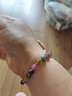 topgirL草莓晶手链女桃花水晶简约森系灰月光石手串送女友生日礼物 碧玺单圈 实拍图