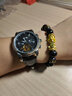 金仕盾（JIN SHI DUN）手表镂空机械夜光防水男表全自动手表男机械表多功能时尚男士手表 潮流+钢带本黑男表 实拍图
