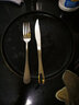 耐持刀叉套装不锈钢牛排刀叉 西餐餐具 西餐刀叉勺叉子 石纹绿牛排盘 实拍图