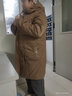 衣典零一（LEDIALYI）羽绒棉服女中长款2025冬季女装新款时尚休闲中年棉袄棉衣加厚外套 咖啡色 3XL （建议142-150斤） 实拍图
