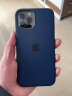 Apple 苹果原装iPhone12/12Pro手机壳MagSafe磁吸保护壳6.1英寸硅胶保护套 深海军蓝色 实拍图