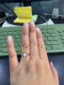 谢瑞麟（TSL）母亲节礼物18K金钻石戒指环群镶求婚订婚结婚白金钻戒女63235 14圈口（约21颗钻，约7分） 实拍图