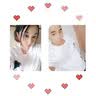 (两件装)love情侣装夏天短袖t恤新款爱心短袖一男一女韩版宽松百搭上衣学生班服定制 男白色+女白色 男M+女S 实拍图