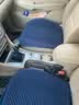 天然居汽车坐垫四季通用乳胶坐垫汽车坐垫小三件通用坐垫单片汽车座垫 乳胶三件套无靠背-深蓝 实拍图