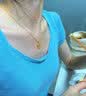 中国黄金（CHINA GOLD）黄金项链女款足金莫比乌斯结婚吊坠素链母亲节生日礼物送女友老婆 精工*约1.2g 足金吊坠+赠银链+心动礼盒 实拍图