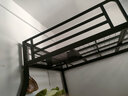 叠亿高低床上下铺双层铁床可拆卸式组装铁架子床80KG加厚款 黑色床 上120下150CM 实拍图