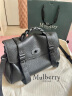 Mulberry【明星同款】/玛葆俪Alexa斜挎单肩手提学院通勤女包 纯黑色 实拍图