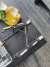 bejoy 平板塑料支架托架 可升降桌面增高笔记本散热塑料支架便携折叠悬空 8档黑色(适用平板) 实拍图