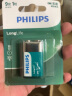 飞利浦（PHILIPS）碳性9V电池1粒适用玩具万用表烟雾报警器麦克风遥控器话筒电子仪表贝斯电吉他九伏方形电池 实拍图