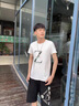 啄木鸟纯棉短袖t恤男圆领夏季潮流休闲青少年男生百搭半袖打底衫装体恤 055白色 XL 实拍图