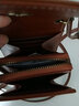 蒙伯斯手机包女新款百搭单肩斜挎包时尚竖款牛皮迷你零钱小挎包潮 黑色 实拍图