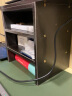 火月亮 电脑显示器屏增高架桌面办公室整理收纳垫高液晶台式置物架子 单层+三层柜【黑胡桃色】 实拍图