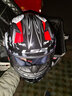 LS2头盔   摩托车头盔   赛车跑盔  机车  卡丁车  FF358 本田红狼图腾 XXL头围59-60 实拍图