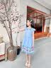 G.duck小黄鸭女童连衣裙儿童夏装短袖中大童夏季小女孩公主纯棉裙子13岁 粉红色 150 (建议身高135-144cm左右) 实拍图