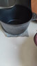 小幸福鑄鐵（KITCHEN LITTLE HAPPINESS KITCHEN）小幸福铸铁焖煮锅家用多功能炖锅无涂层迷你小饭釜煮粥汤锅不粘锅 20cm饭釜平光黑+蒸笼 20cm 实拍图