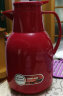 壹滴水（edish）家用保温壶玻璃红胆热水瓶大容量开水壶暖水壶按压式保温瓶 玫瑰红 1.5L 实拍图