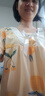 仙之仪 夏季短袖时尚可外穿睡衣女士夏天大码休闲宽松家居服套装 2201橘子 165/95(L) 实拍图