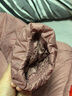 雪中飞时尚百搭休闲羽绒服女立领款短款轻便修身秋季轻薄羽绒服 燕麦色|7185 S 160/84A 实拍图