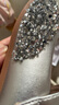 斯纳菲春季皮鞋女童公主鞋中大童格利特水晶鞋舒适儿童表演鞋月光银31 实拍图
