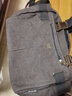 Troop斜跨单肩包男大容量帆布包男旅行袋斜挎休闲手提大包欧美手提包男 黑灰色L853 实拍图