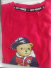Classic Teddy精典泰迪儿童短袖T恤童装女童上衣男童夏装宝宝衣服1 棒球帽子熊织标短袖大红 110 实拍图