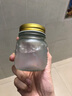 锋上 玻璃密封罐3个装燕窝分装瓶蜂蜜瓶罐头瓶果酱瓶布丁瓶便携储藏罐 雕花金盖玻璃密封罐180ml*3 实拍图