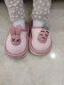 冒嘟嘟儿童卡通可爱棉拖鞋男童女童居家室内地板防滑厚底亚麻布拖鞋 粉色萝卜兔(包头款) 24-25(内长约15.5cm) 实拍图