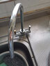 一靓净水器水龙头不锈钢2分双出水家用饮水机专用接水管304过滤器配件 G款：304钢 大弯 双开 快装接口 实拍图