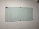 得力180*90cm悬挂玻璃白板写字板办公会议看板可擦写黑板家用教学儿童画板业绩展示板挂式磁性钢化玻璃 实拍图