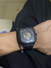 尼尚（Nesun） 男士机械表 全自动镂空男表 防水时尚男潮方形大表盘男士腕表 全黑钢带-9500 【店长推荐】 实拍图
