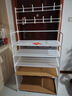 宅所防尘鞋架多层家用门口简易鞋架入户鞋架子出租房用置物架收纳鞋柜 升级多功能防尘鞋架5层77cm 白色 实拍图