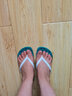 黑玛人字拖夏外穿男女童鞋可爱萌趣防滑速干沙滩凉拖鞋 浅蓝色 35 实拍图