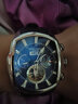 瑞夫泰格（reef  tiger）品牌全自动机械表酒桶型男表个性时尚防水男士运动手表 白壳蓝面   RGA3069 实拍图